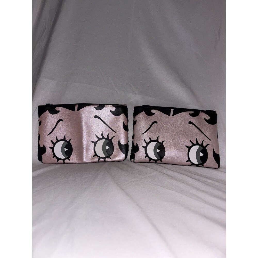 Betty Boop Eyes Ipsy Cosmetic Bag Lot of 2 Sequins